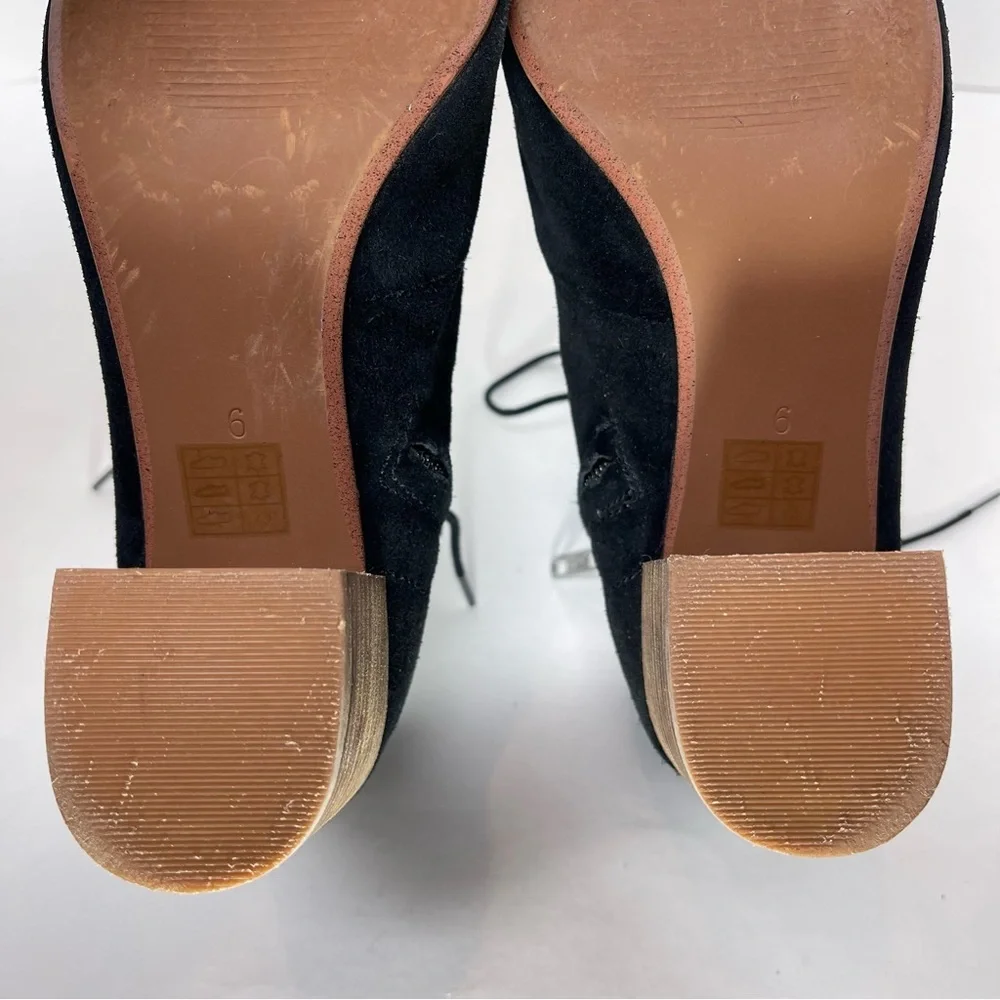 MADEWELL Women’s The‎ Emilia Lace-Up Boot Size 6 Black